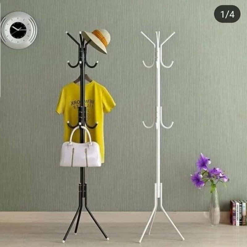 PRODUK NEW Stand Hanger COATRACK Gantungan Jaket/Baju,Topi Stand Hanger Multifungsi