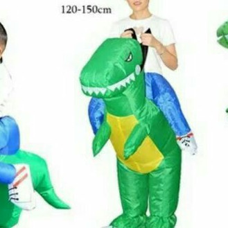 KOSTUM DINO REMAJA PESTA COSPLAY DINOSAURUS  FESTIVAL CARNAVAL MODEL BADUT ANGIN ULTAH LUCU