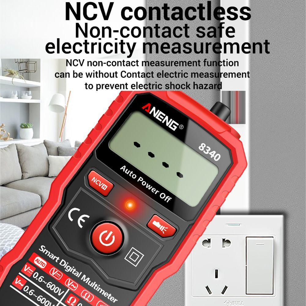 Solighter Digital Smart Multimeter Presisi Tinggi 1999hitungan AC/DC Digital Profesional Meter