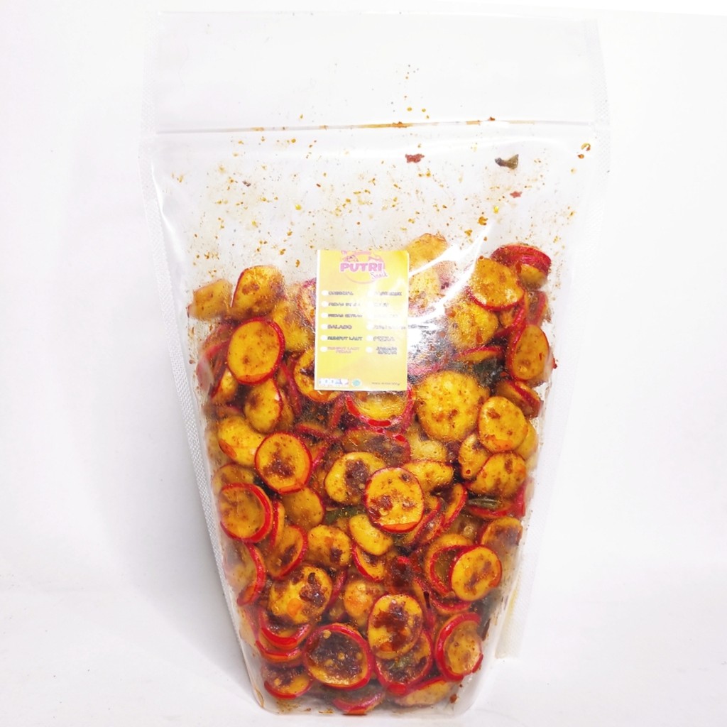 Kerupuk Jengkol Seblak cikruh 500gr Standing Pouch