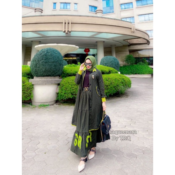 Set rok tunik umpak Shaqueena by TRQ original