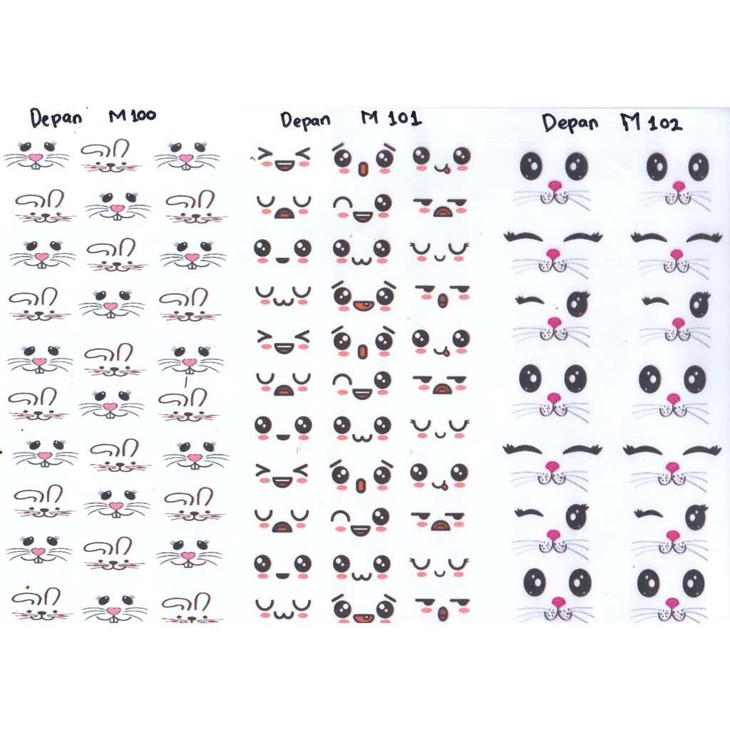 Edible Stamp / Edible Picture / Stiker Makanan Emoji 1