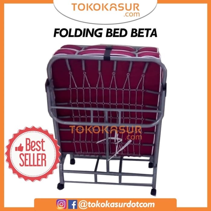 Ranjang Lipat / Folding Bed Beta - Merah