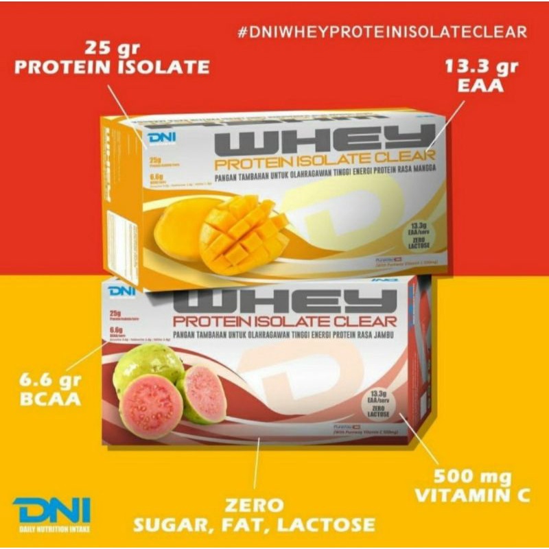 DNI Whey Isolate Protein Clear 15 Sachet Bukan Iso 100 atau ANS N Iso