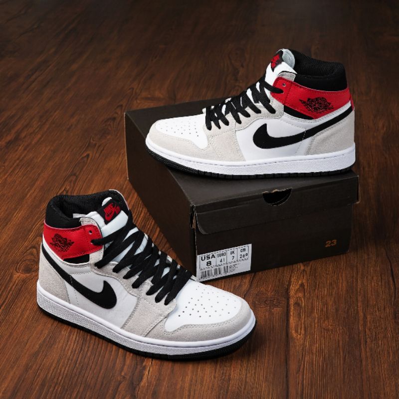 Sepatu Nike Air Jordan Retro 1 High Smoke Grey 39-44 Premium High Quality 1:1 Original
