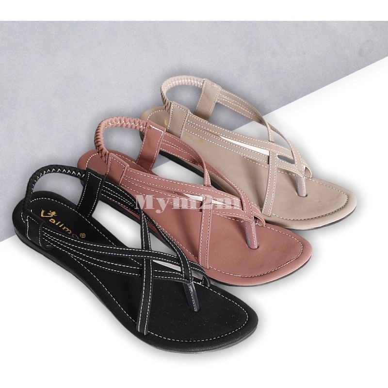 Mym2m Agista Sandal Wanita Sandal Tali Wanita Sandal Flat