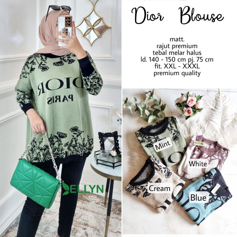 BarangOri|DiorBlouse|RajutPremium|Rajut bestseller|