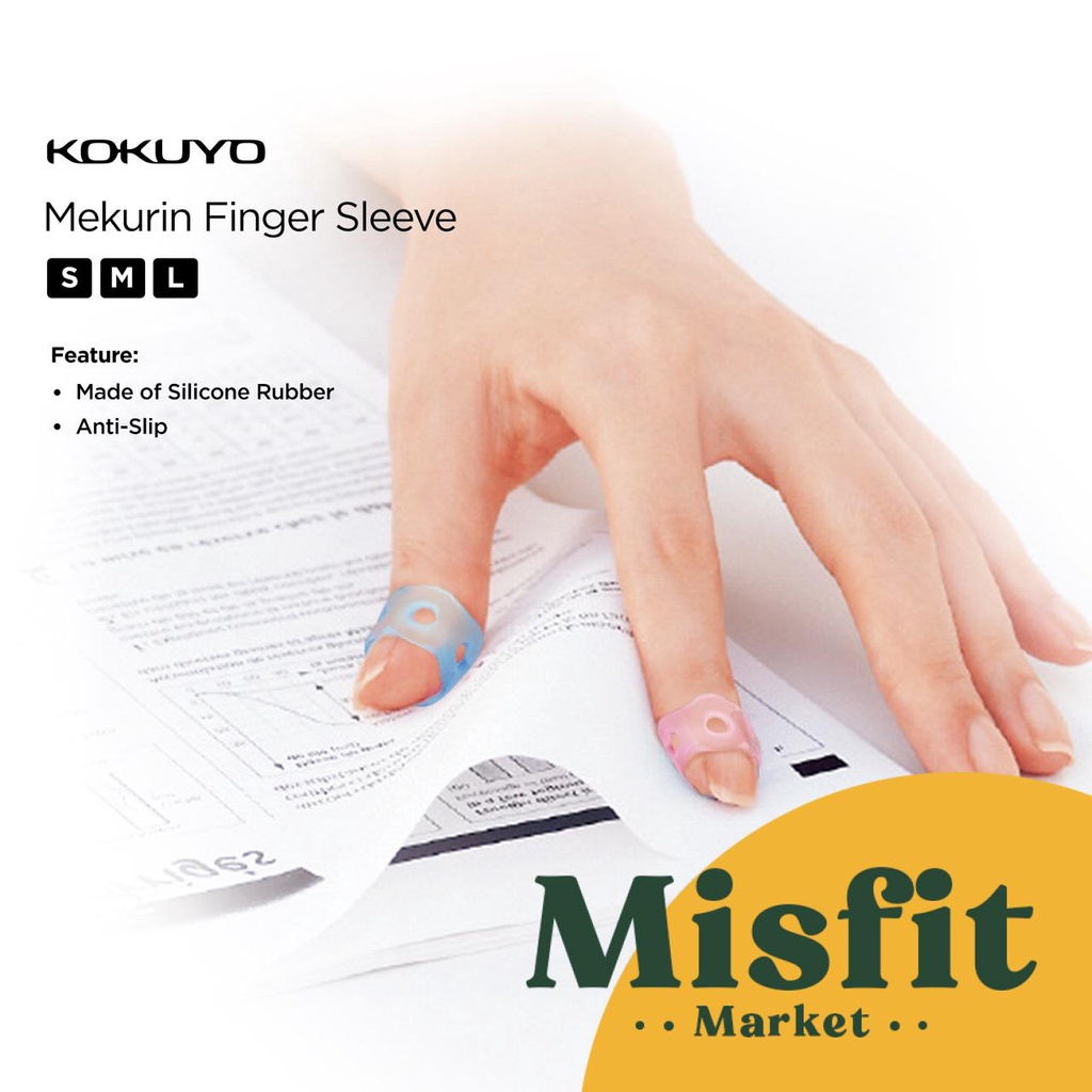 

Kokuyo Mekurin Finger Sleeve Silicone Pembalik Kertas Silikon