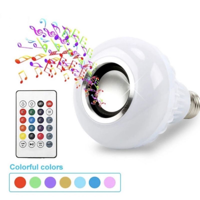 Lampu Music Speaker Led Bulb Remote