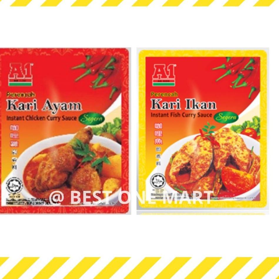

Promo Menarik--A1 Bumbu Kari Ayam / Kari Ikan / A 1 Instant Chicken Curry Sauce / Fish Curry Sauce