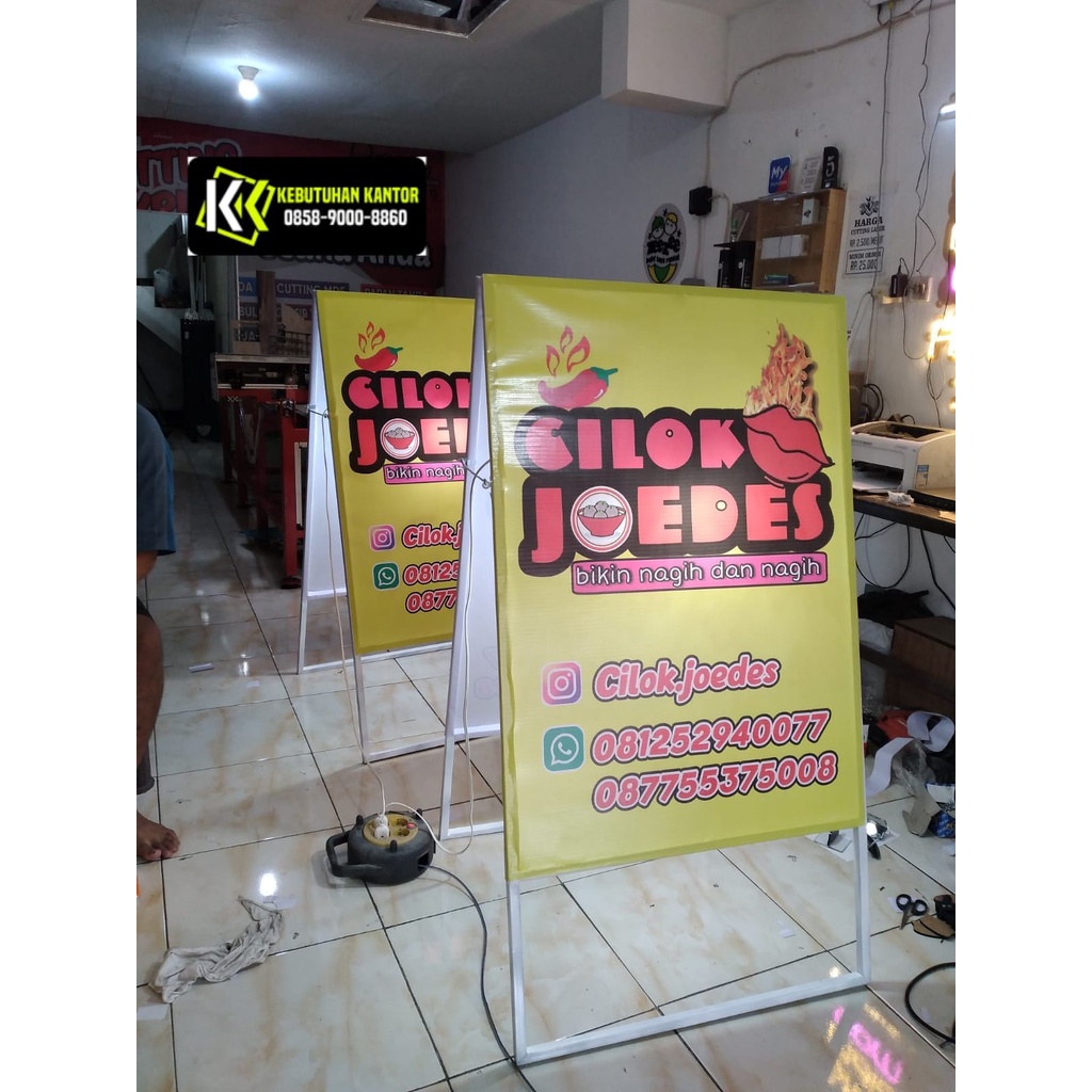 Jual Standing Banner Besi Portabel Led 2sisi Banner Portable Led 70x100 Cm Shopee Indonesia 1879