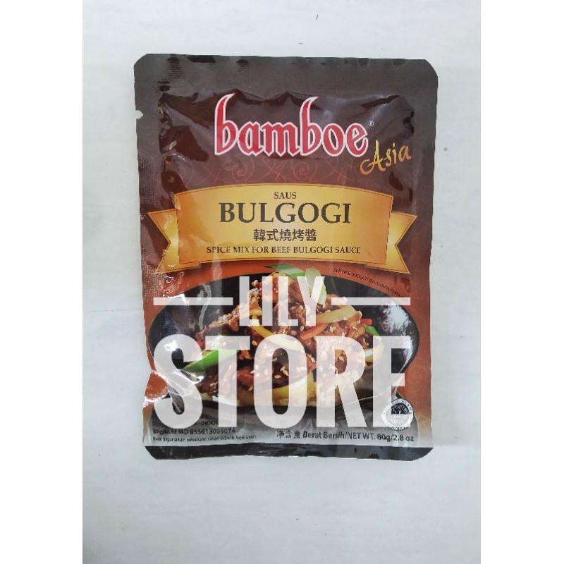 

Bamboe / Bambu Asia Bumbu Saus Bulgogi 80g