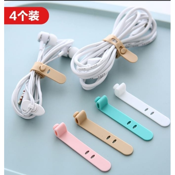 Pengikat Kabel / Penggulung Kabel / Penjepit Kabel Charger Hp