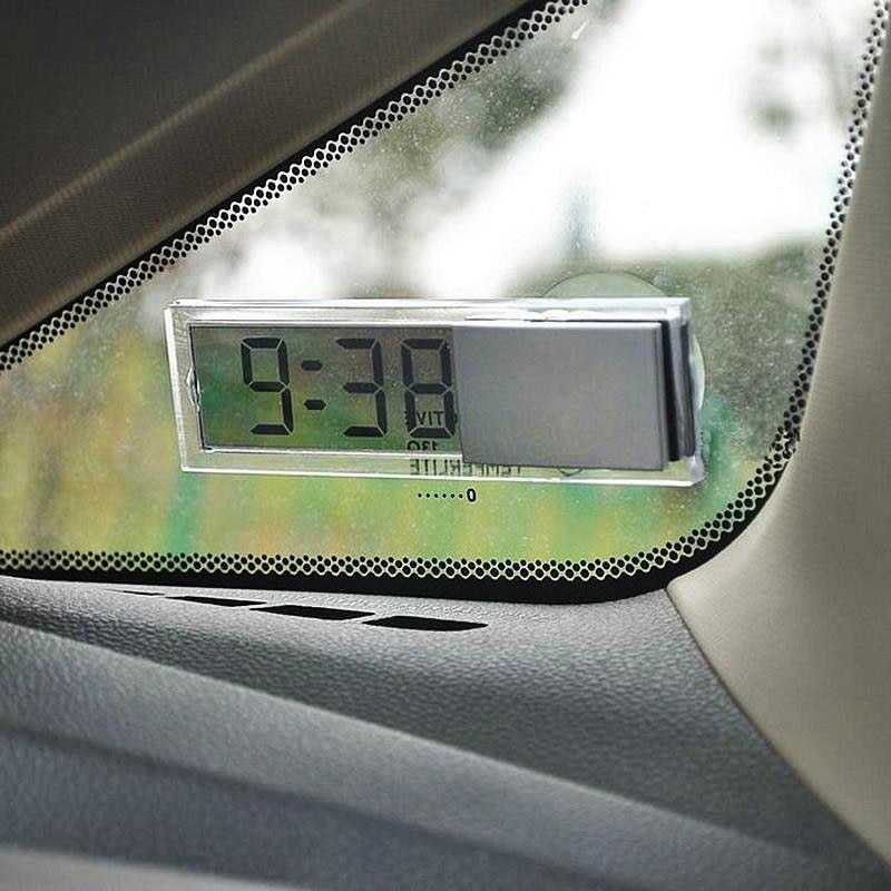Cuci Gudang ONEVER Jam Mobil Digital LCD Suction Cup - K-033