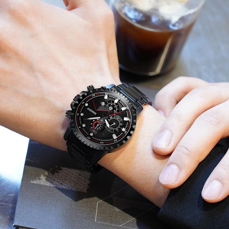 Keluaran Terbaru.. COD✅Jam Tangan Pria RSNIRW Luxury Metal Sport Quartz Business Casual Watch Kode 5