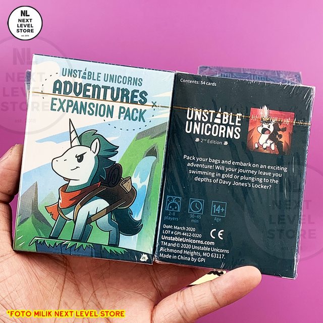 Unstable Unicorns : Adventures Board Game Expansion - Unicorn Game