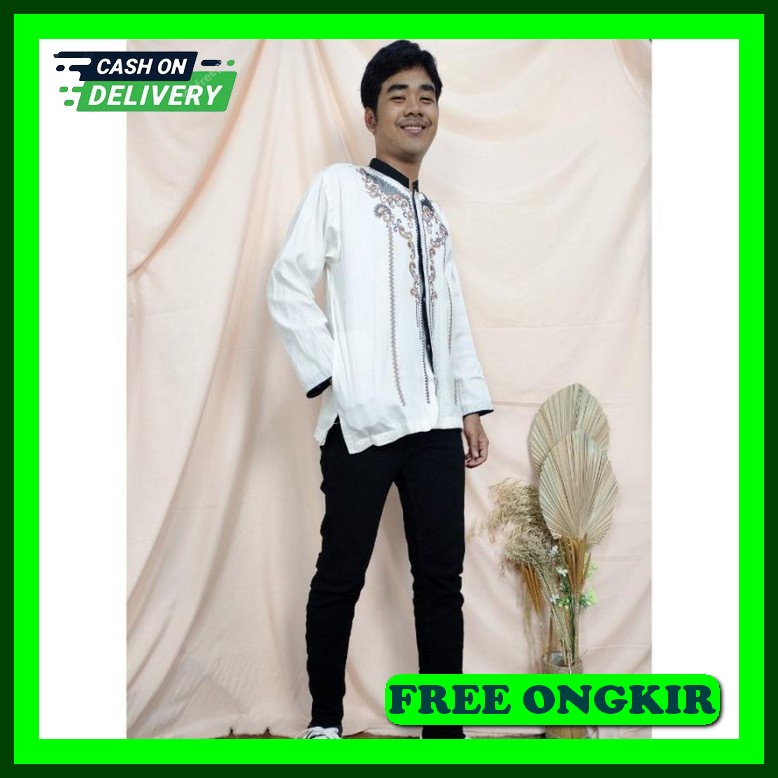 Baju Koko Pria Dewasa Murah Buju Muslim Terbaru 2023 Bju Lebaran Remaja Termurah Atasan Kemeja Casua