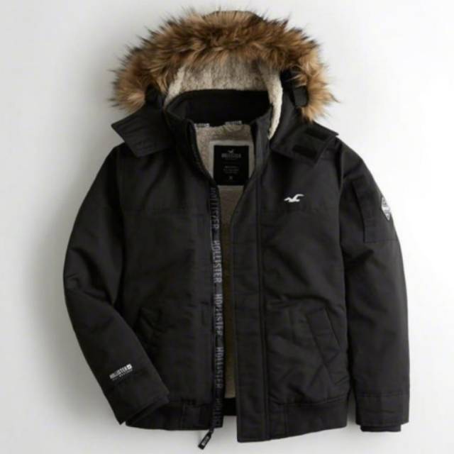 Jaket Hollister Parka Original Model Bomber
