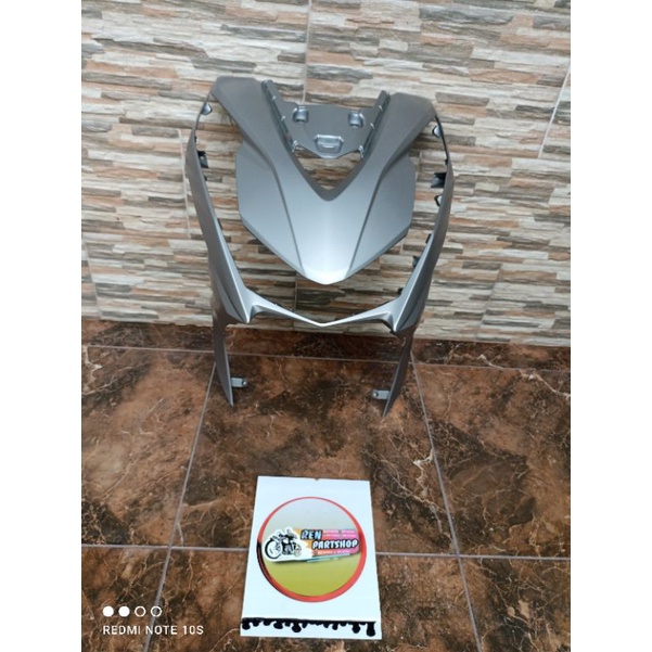 Cover Front Panel Tameng Body Depan Beat Iss New Led 2020 2021 K1A Silver doff Original