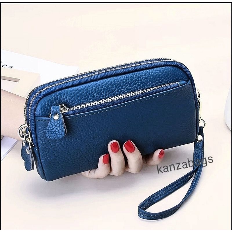 J. 05 Dompet Wanita Panjang Muat Hp BAKPAU 3 ruang  / Dmpet Murah Terbaru 2022 Branded / Pouch Handp