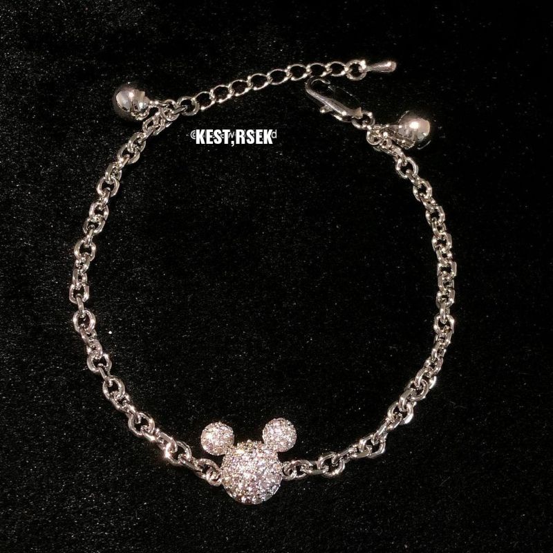Gelang titanium,mata zircon ,simple tapi elegan