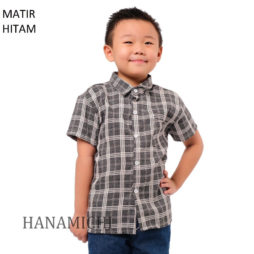 Hanamichi MATIR Baju Kemeja Anak Lengan Pendek