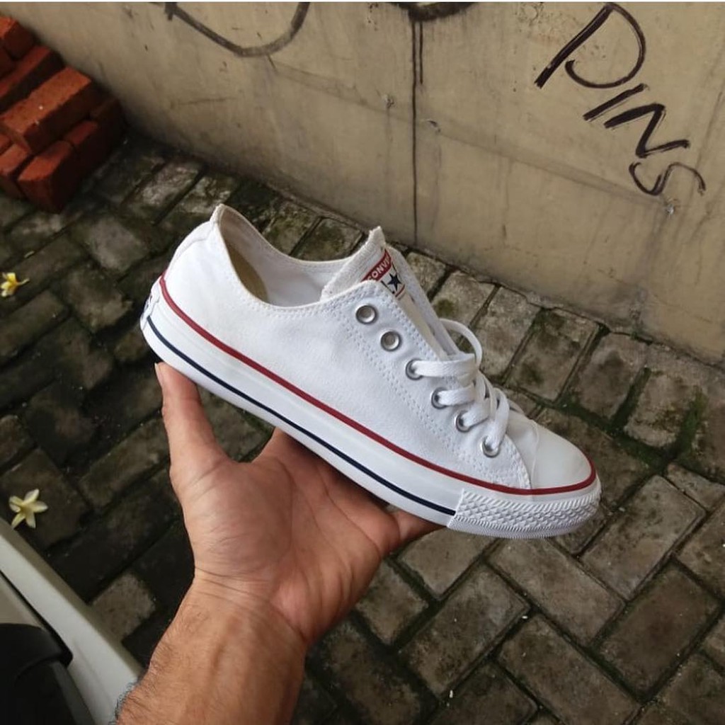 Jual Sepatu Converse All Star Putih Classic Pendek Low Pria Wanita