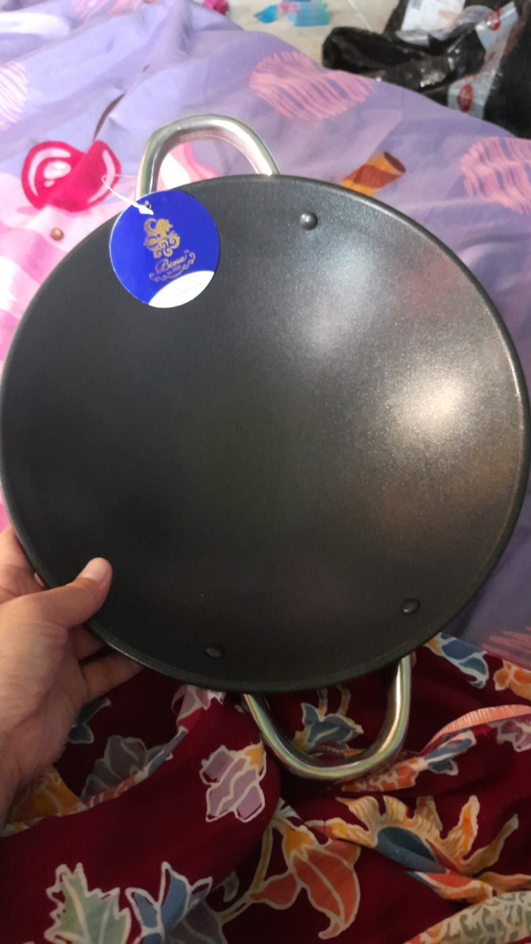 Wok Wajan Besi Non Stick (iron) D26cm W/spatula Bima