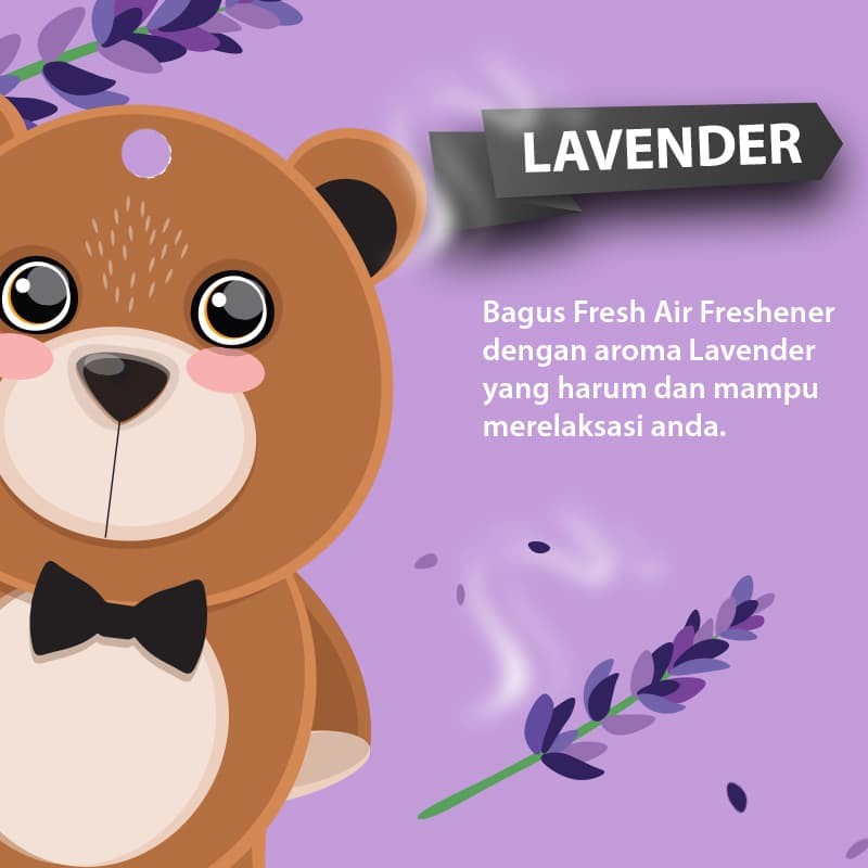 Bagus Fresh Air Freshener Parfum Mobil Pewangi Kendaraan Lavender