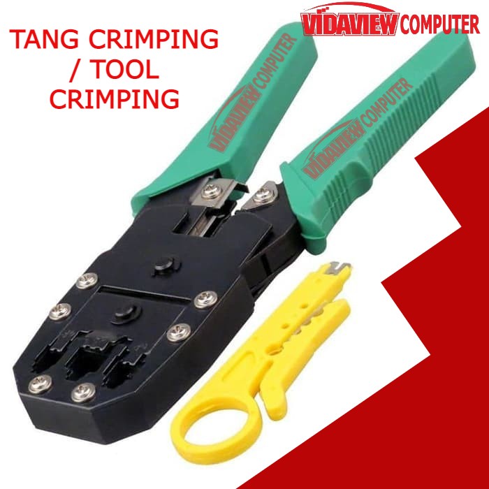 TANG KRIMPING RJ45 / CRIMPING TOOL / PEMOTONG KABEL + CUTTER