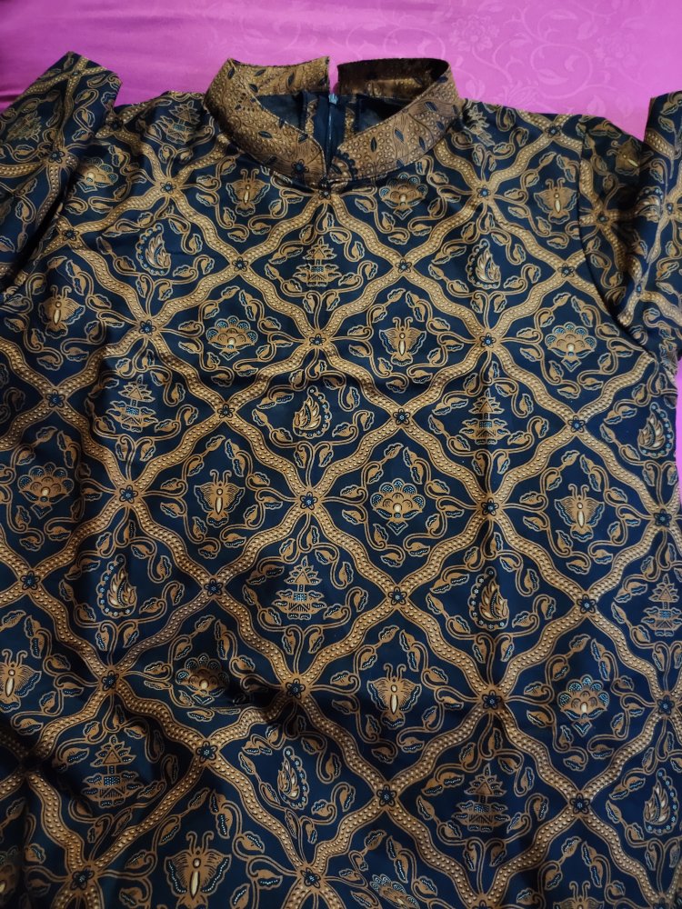 Tunik Batik Sogan Solo | Dress Batik Sogan Asli Solo S M L, Xl #premium