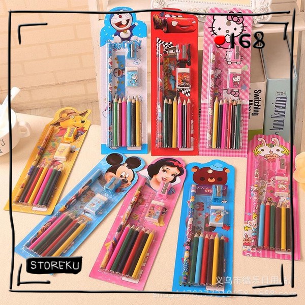 

ST128 Set Alat Tulis Anak Sekolah / Pensil Warna Anak Karakter Lucu Murah