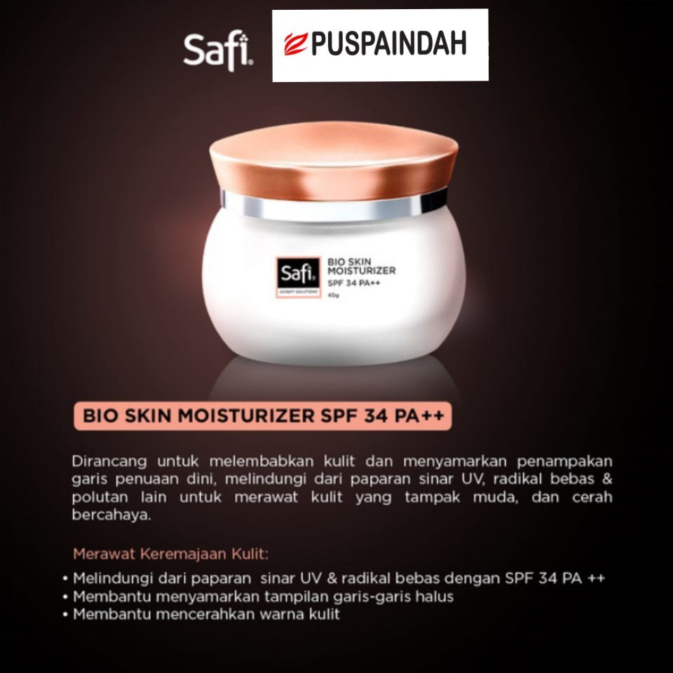 SAFI EXPERT SOLUTIONS BIO SKIN MOISTURIZER SPF 34 PA++ 40gram