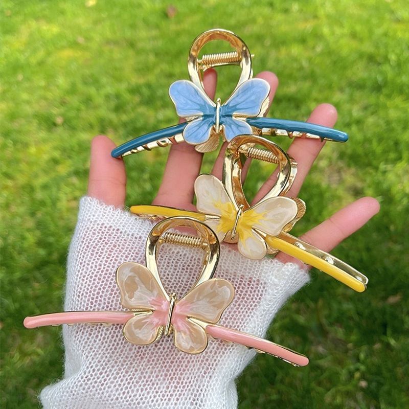 Jepit Rambut Model Kupukupu Bahan Metal Untuk Wanita 2022