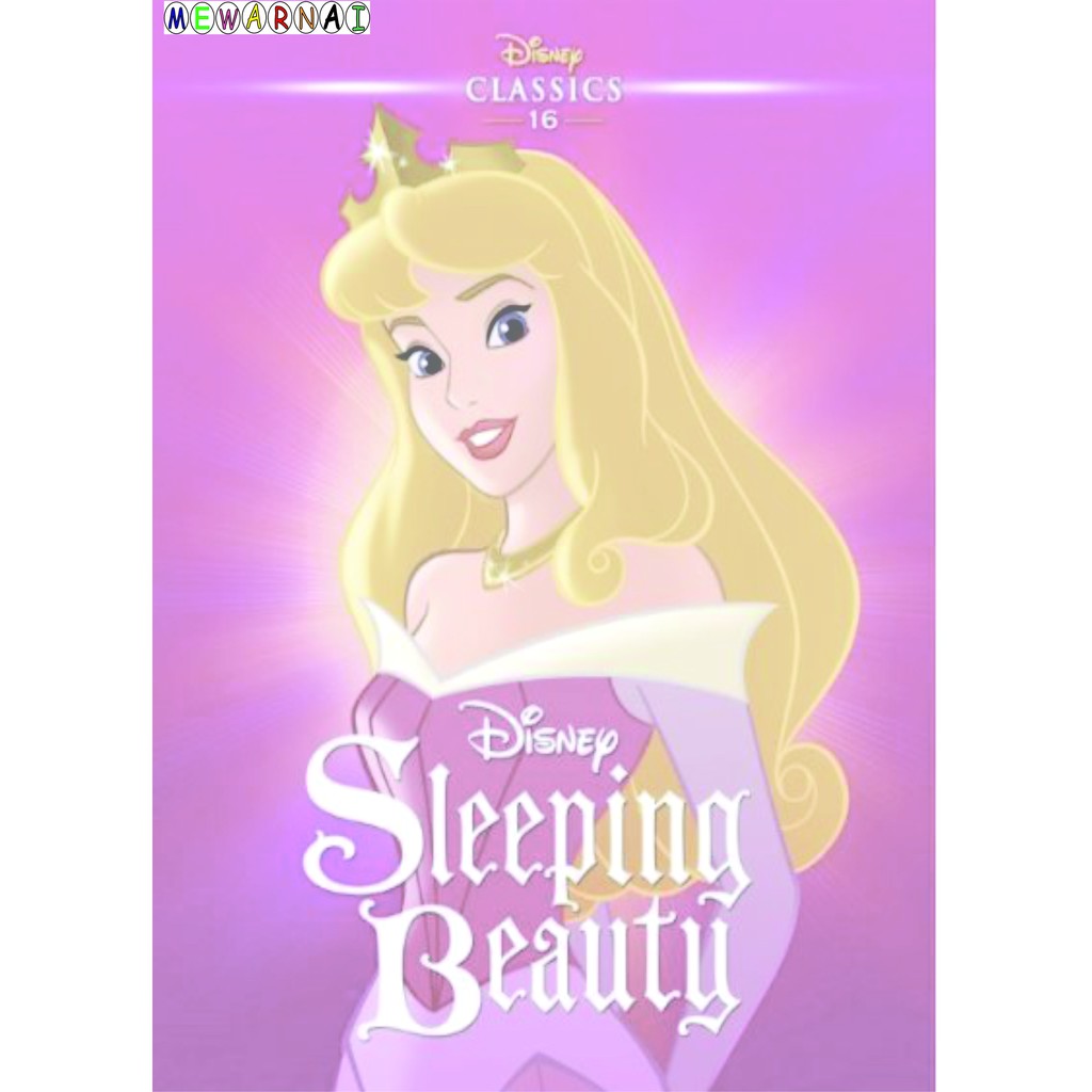 Kertas Mewarnai Bisa Dipajang Sleeping Beauty Princess Aurora Shopee Indonesia