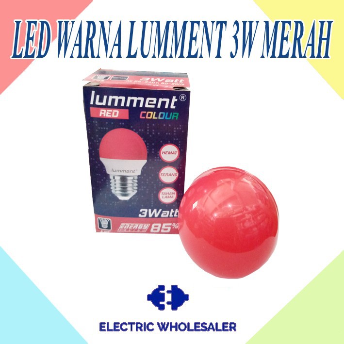 LED WARNA LUMMENT 3W MERAH