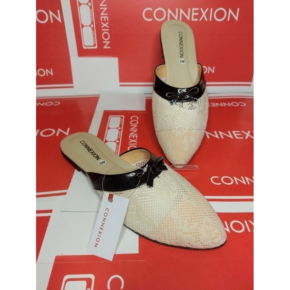 SAKAKI - Sepatu Perempuan Flatshoes Wanita Selop Mules slip onTerbaru Lentur Sol Karet flat shoes Sepatu Balet