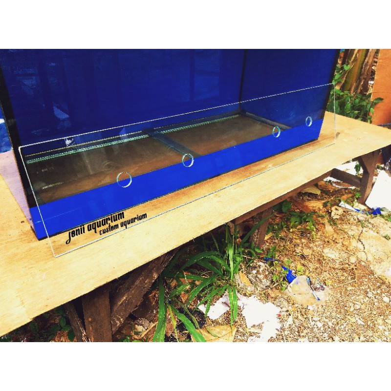 tutup kaca aquarium 100x24