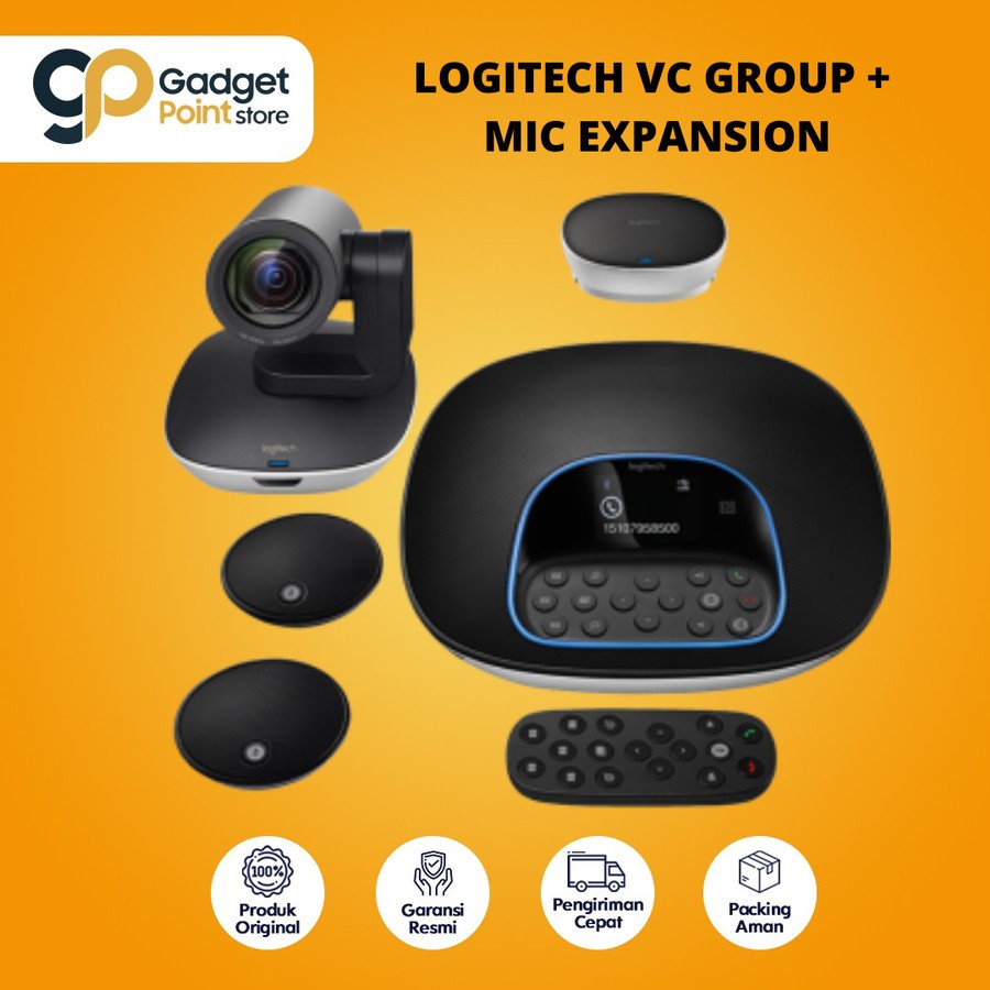 Logitech Group Video Conferencing + Microphone Expansion - Garansi 2 Tahun