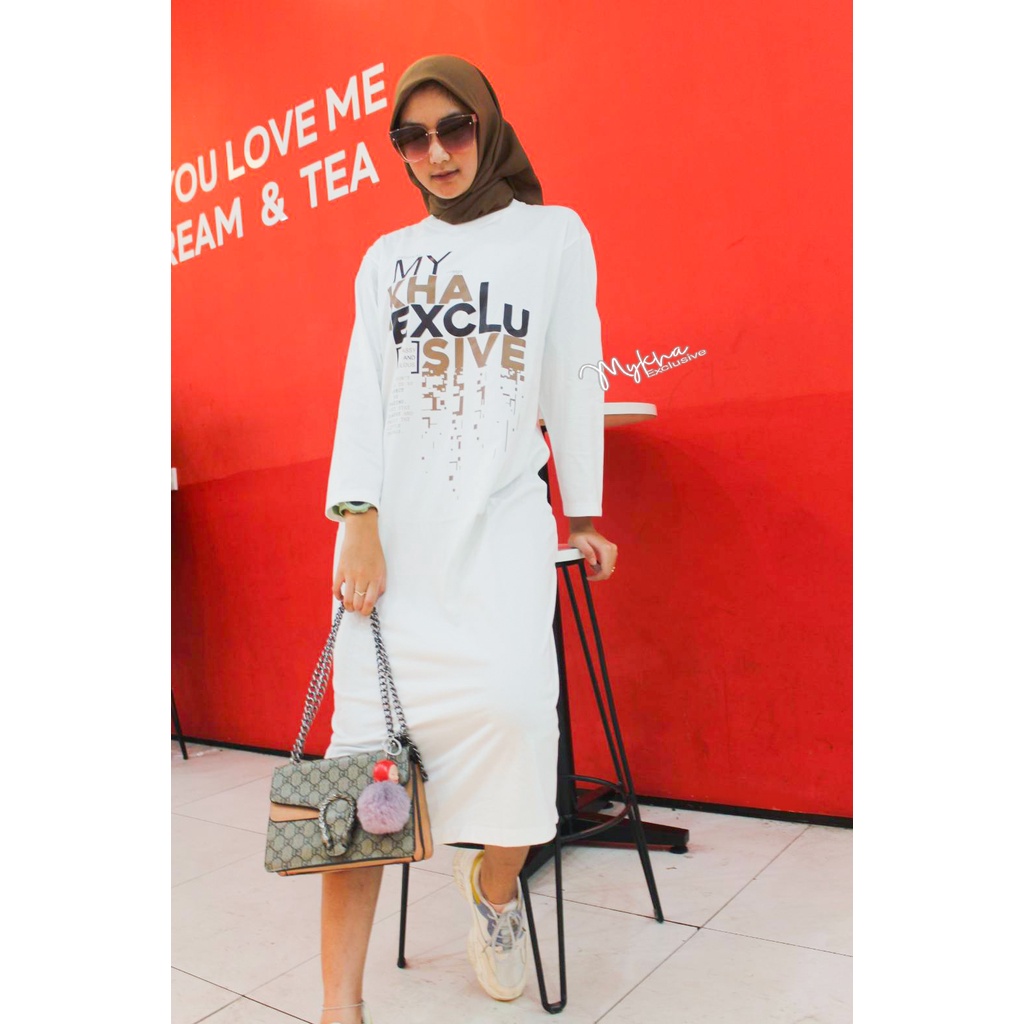 MYKHA ORIGINAL MIDI DRESS WHITE