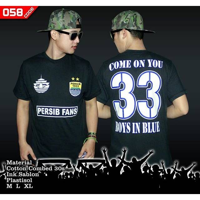 Kaos persib bandung fans/baju bobotoh persib pria wanita