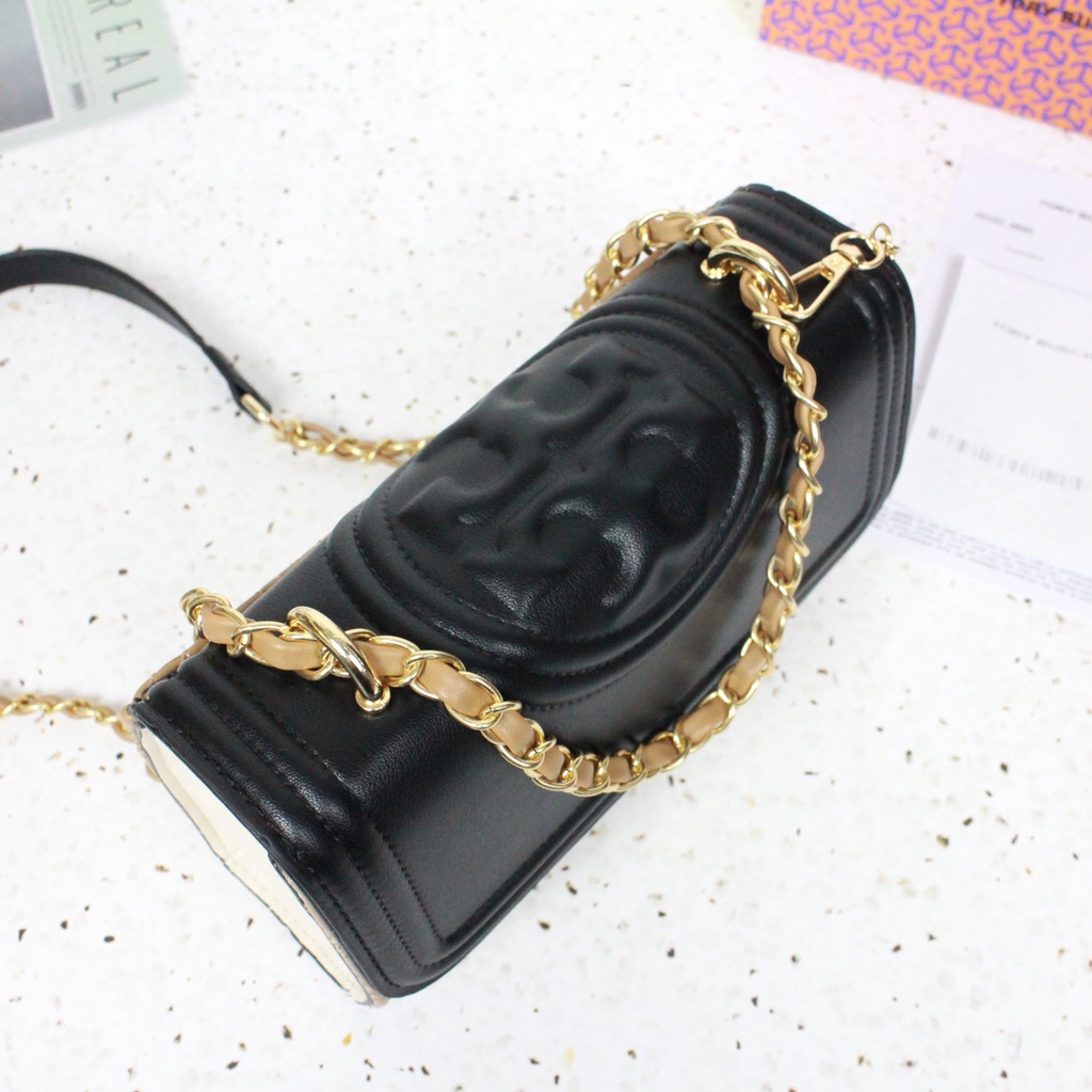 Tas Wanita  Fleming Chained Strap Sling Bag  5732  (FRee Sarung Kain+ Bubble Wrap+Noseri)
