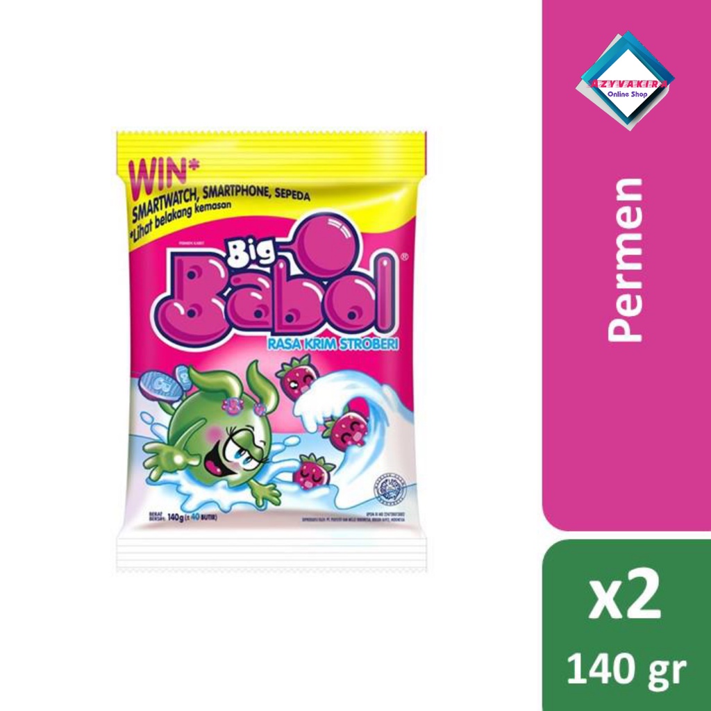 

Big Babol Strawberry Cream Pouch -2 pcs