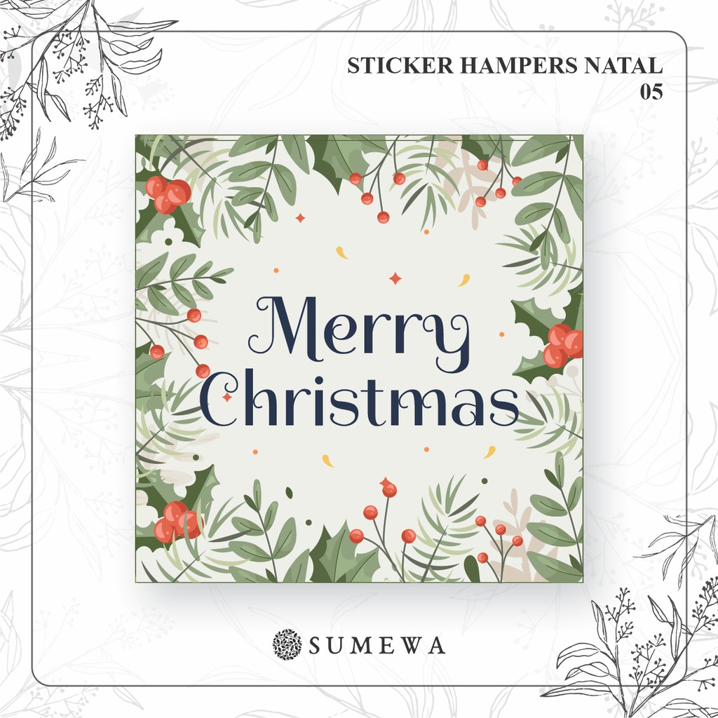 

Sticker Natal / Sticker Parcel Natal / Christmas Hampers Sticker - Sticker Hampers Parcel Bingkisan Natal - 05