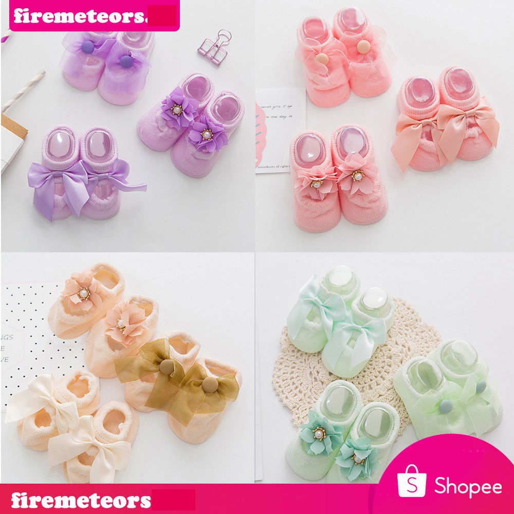 COD 3 Pasang Kaos Kaki Bayi Perempuan Motif Bunga Bahan COD 3 Pasang Kaos Kaki Bayi Perempuan Motif Bunga Bahan