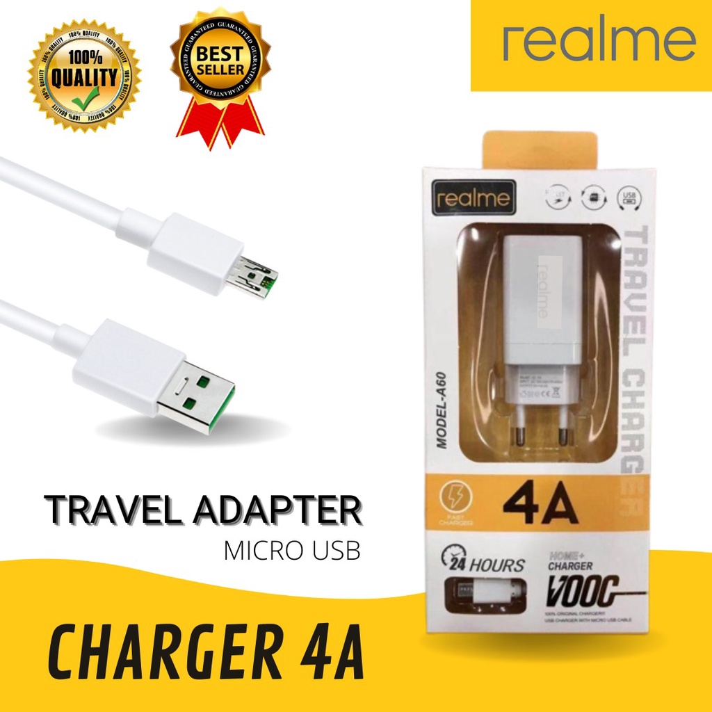 CHARGER REALME 4A &lt;MICRO&gt; FAST CHARQING harga 18.500