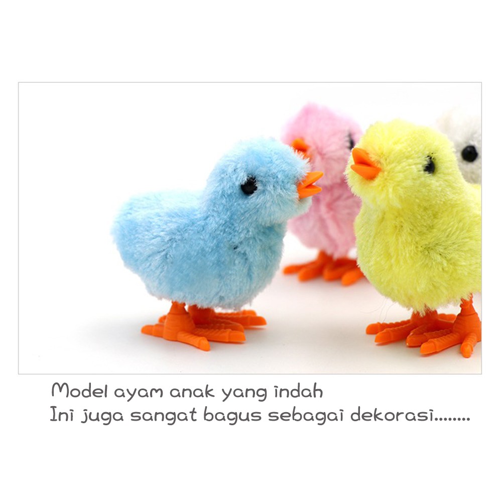 【Stok Baru】 Mainan Ayam yang indah Berjalan otomatis Model ayam