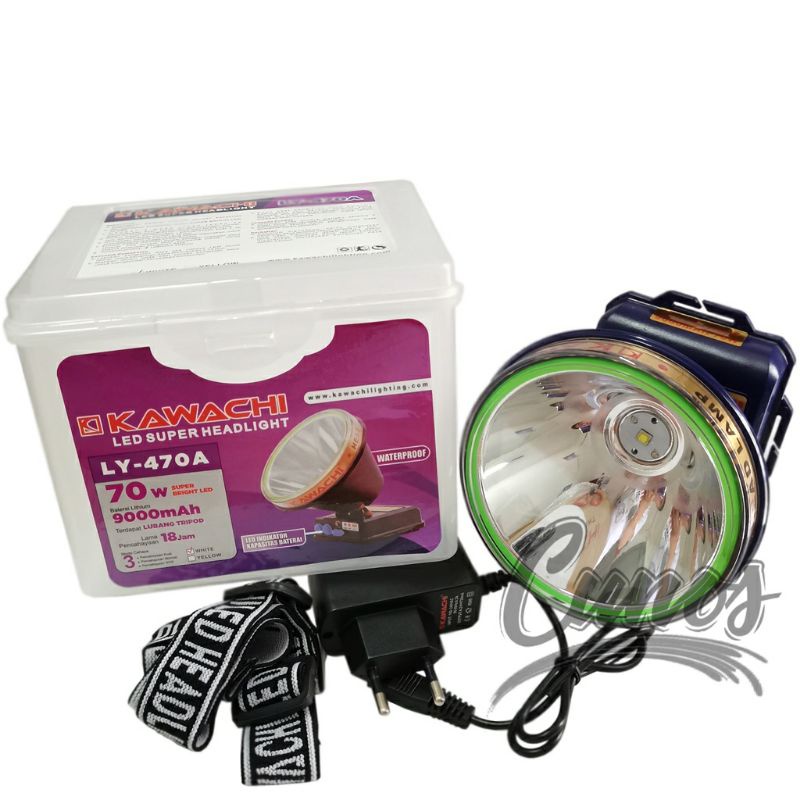 Senter Kepala Kawachi 70 Watt LY-470/Senter Kepala Super terang Kawachi