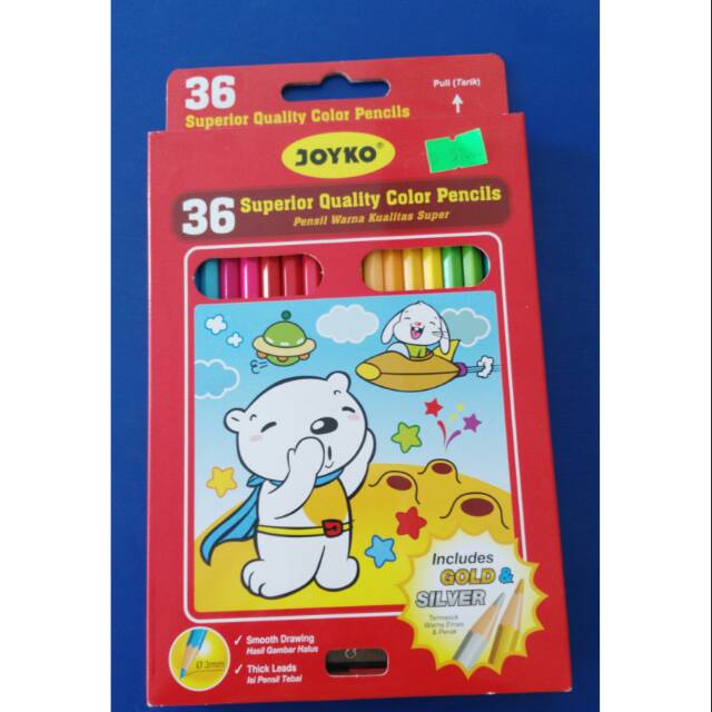 

Pensil warna joyko panjang 36 warna