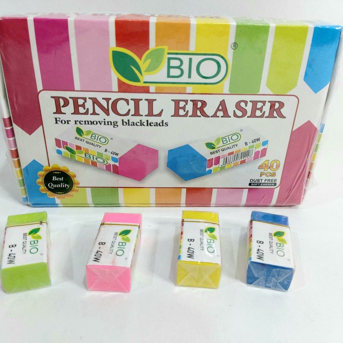 

PENGHAPUS PENSIL / STIP PENSIL WARNA 40PCS
